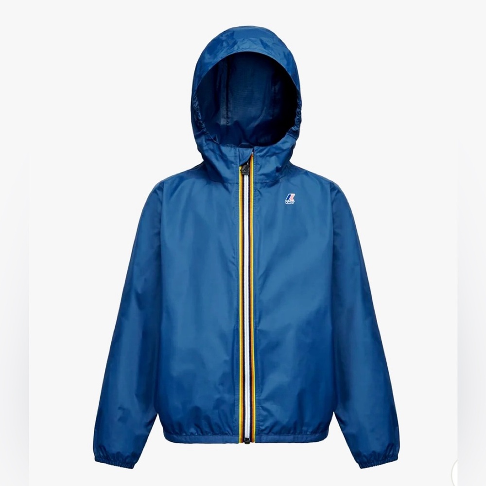 K-Way Le Vrai Claude Packable Full Zip Windbreaker Rain Jacket, Unisex